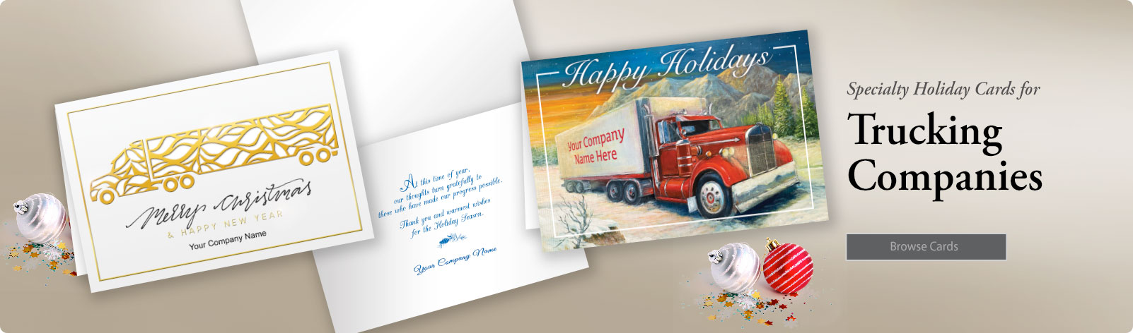 Trucking Christmas Holiday Cards!